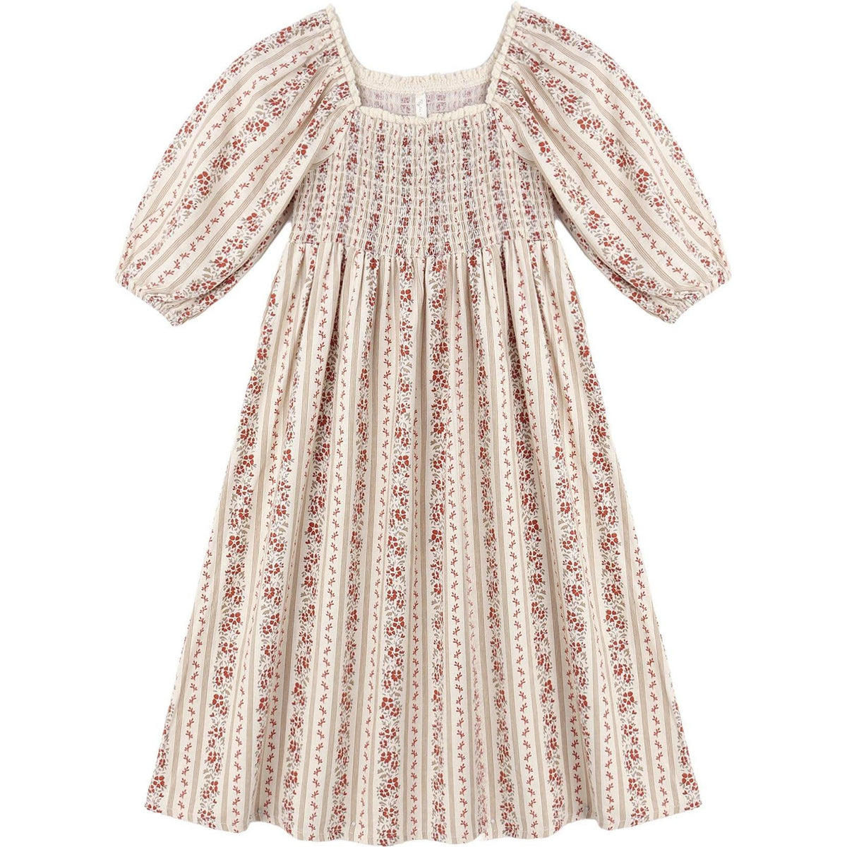 Rylee + Cru Della Dress || Floral Stripe
