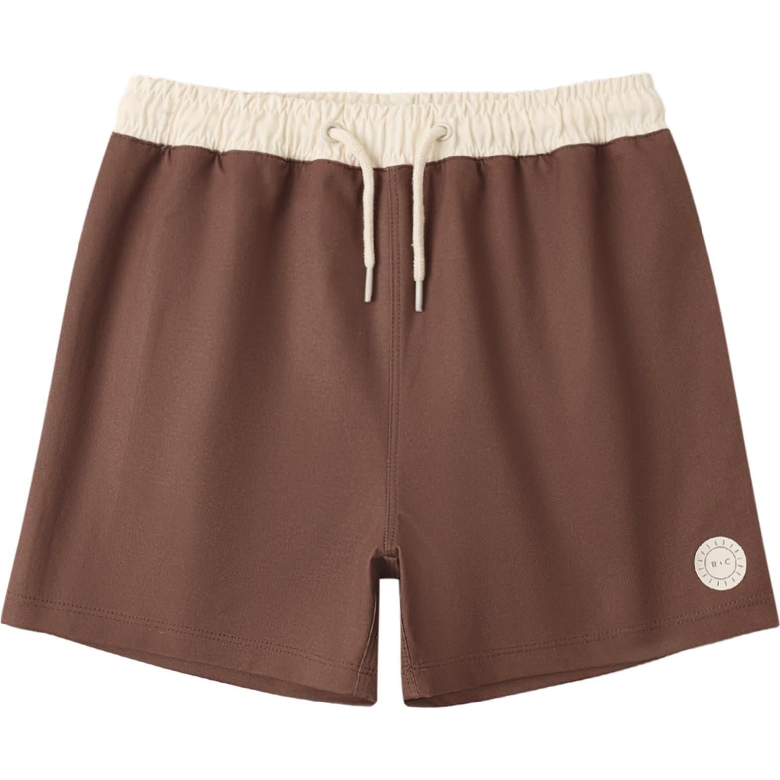Rylee + Cru Paneled Boardshort Chocolate