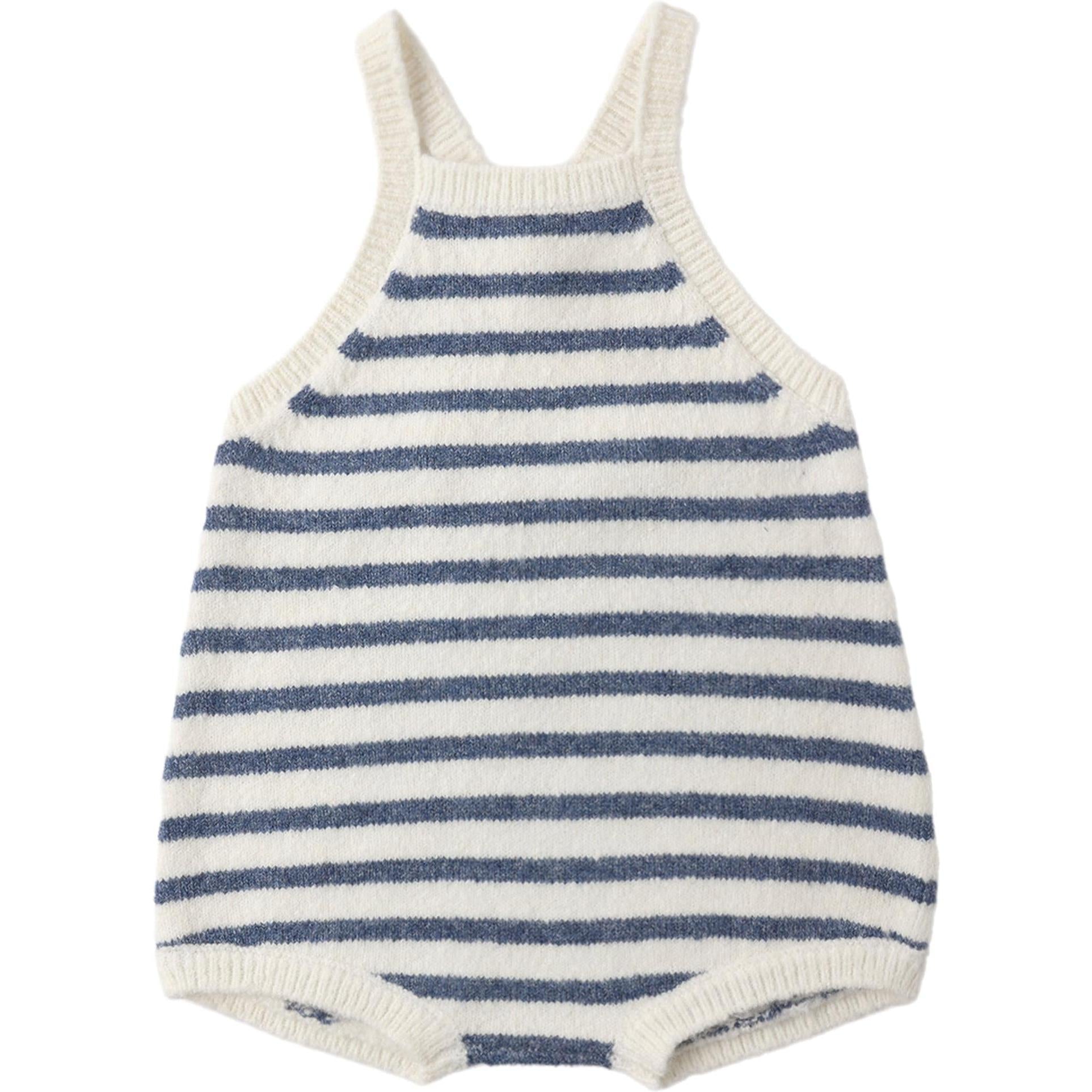 Rylee + Cru Fisher Romper Maritime Stripe