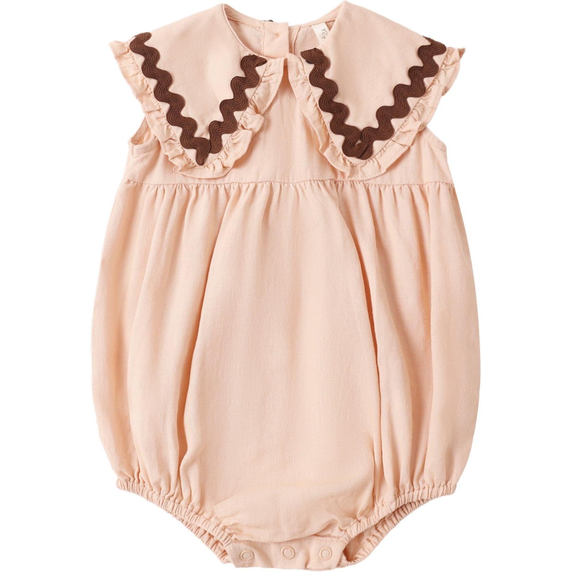 Rylee + Cru Cove Romper Blush