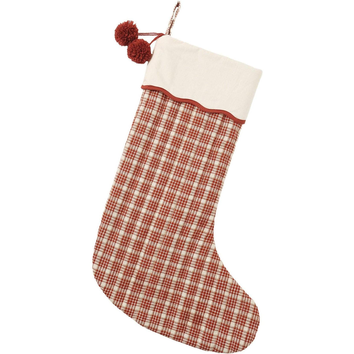 Rylee + Cru Noel Stocking || Ruby Plaid