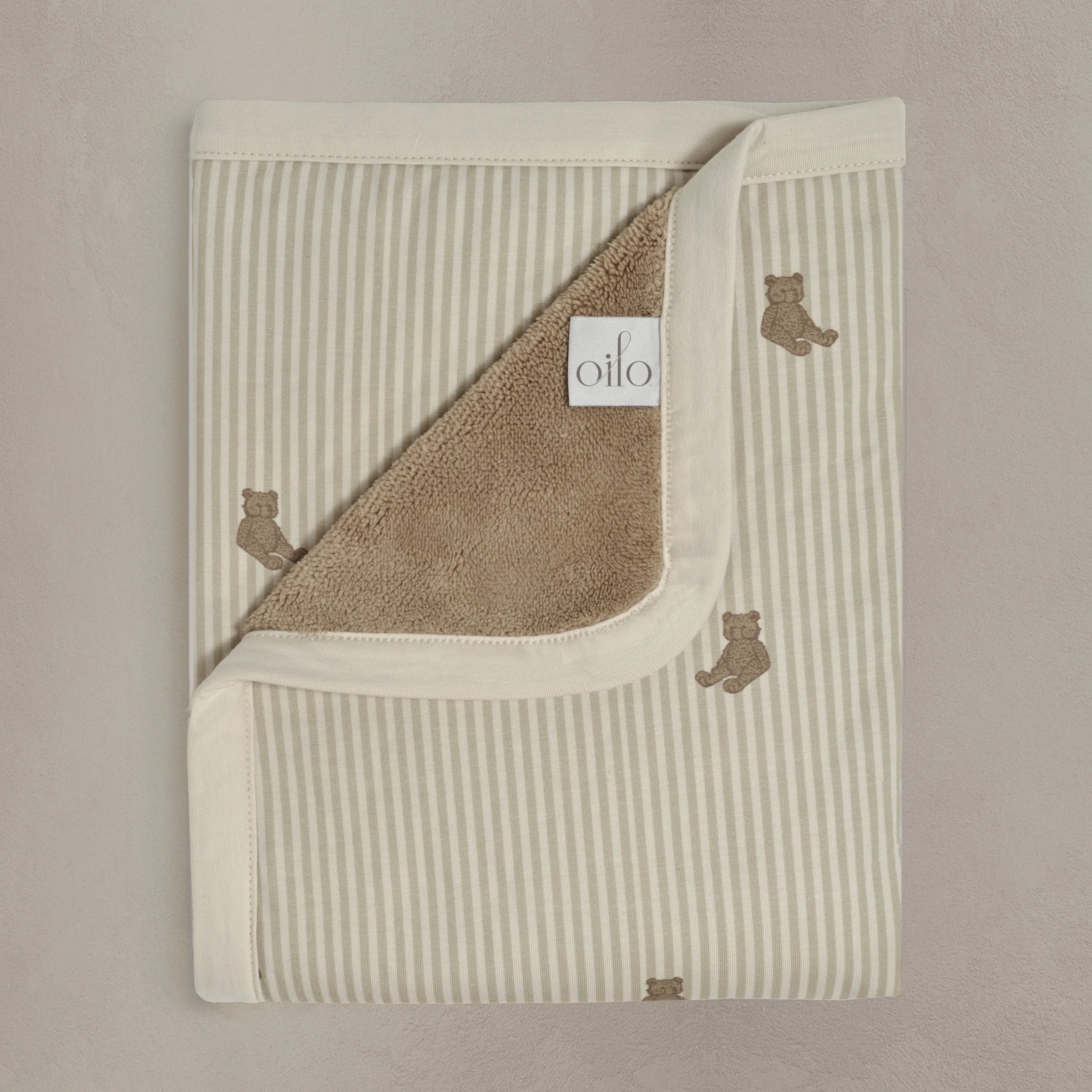 Oilo - Bear - Cuddle Plush Infant Blanket