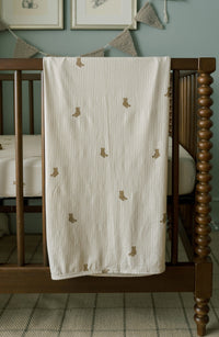 Oilo Bear & Duck Jersey Swaddle Blanket Set