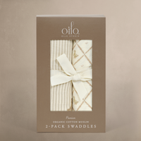 Oilo Bear & Duck Muslin Swaddle Blanket Set