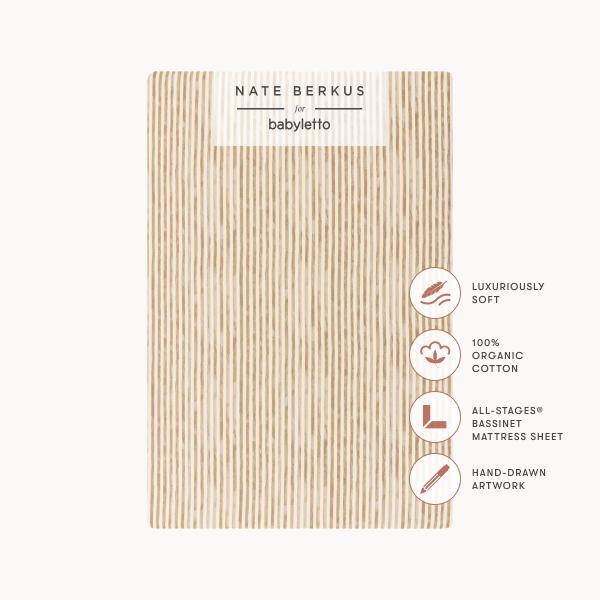 Nate Berkus x Babyletto All-Stages Bassinet Sheet