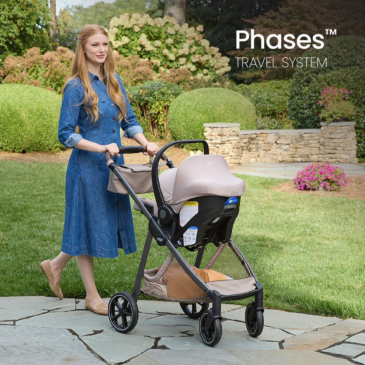 Britax Phases Travel System with Arbor Infant Car Seat + StayTight Bas – Crib & Kids