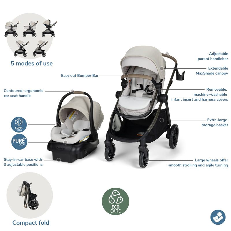 Maxi-Cosi Zelia Pro 5-in-1 Modular Travel System