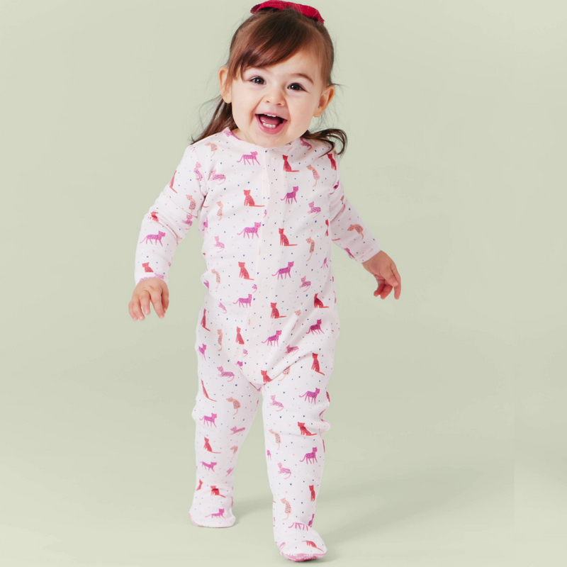 Magnetic Me Cheetah Bonita Organic Cotton Magnetic Parent Favorite Footie