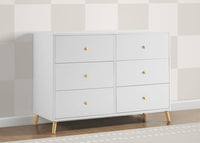 Delta Children Essex 6 Drawer Dresser with Interlocking Drawers (RTA)