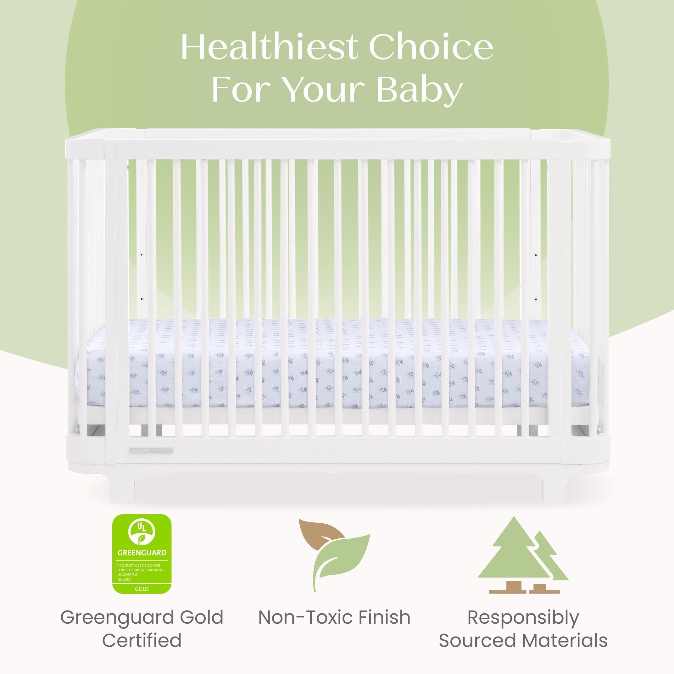 Delta Children Nest 4-in-1 Convertible Crib