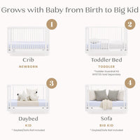 Delta Children Nest 4-in-1 Convertible Crib