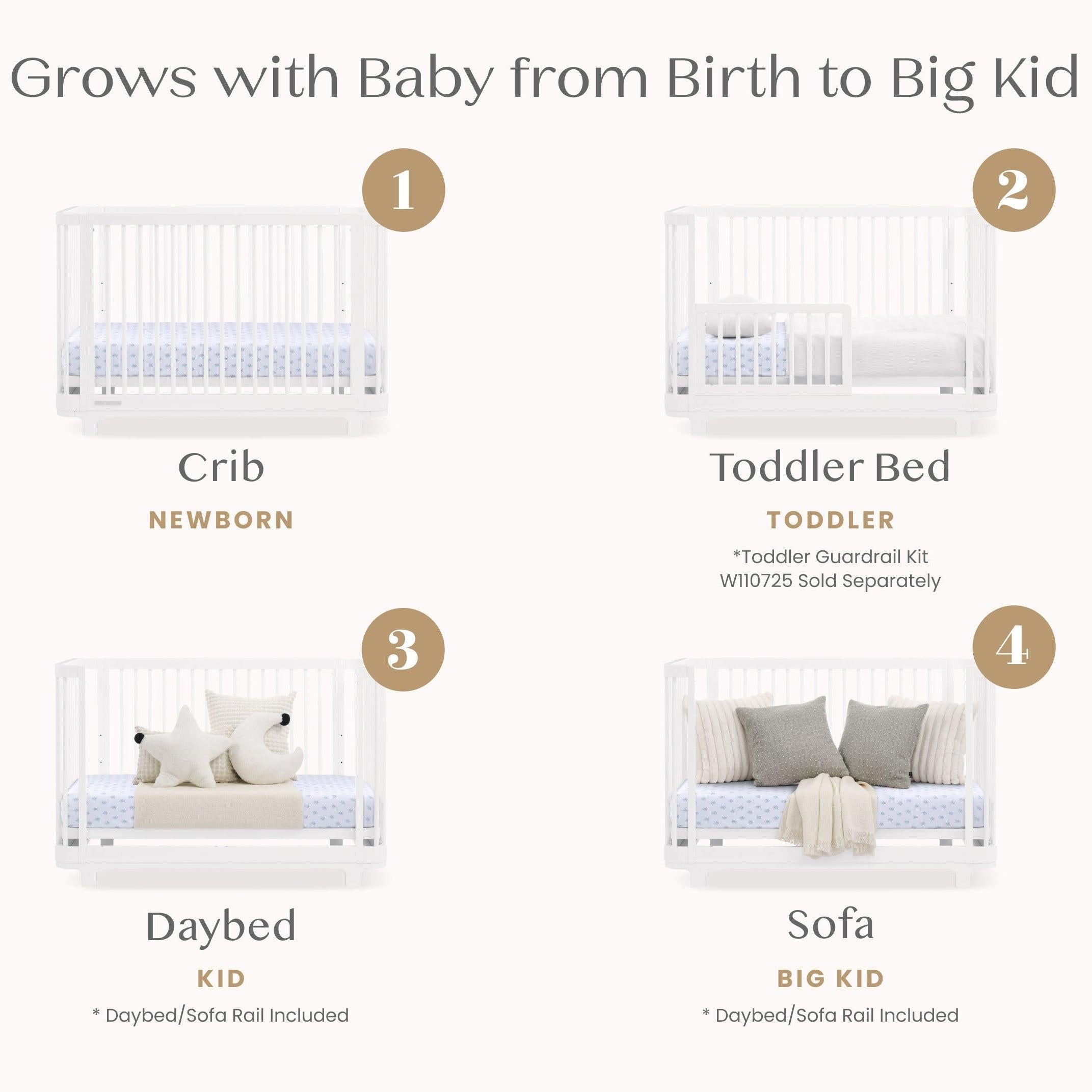 Delta Children Nest 4-in-1 Convertible Crib