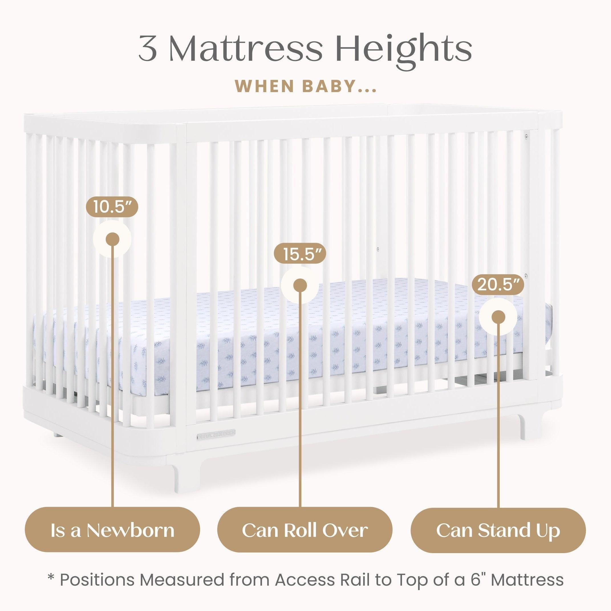 Delta Children Nest 4-in-1 Convertible Crib