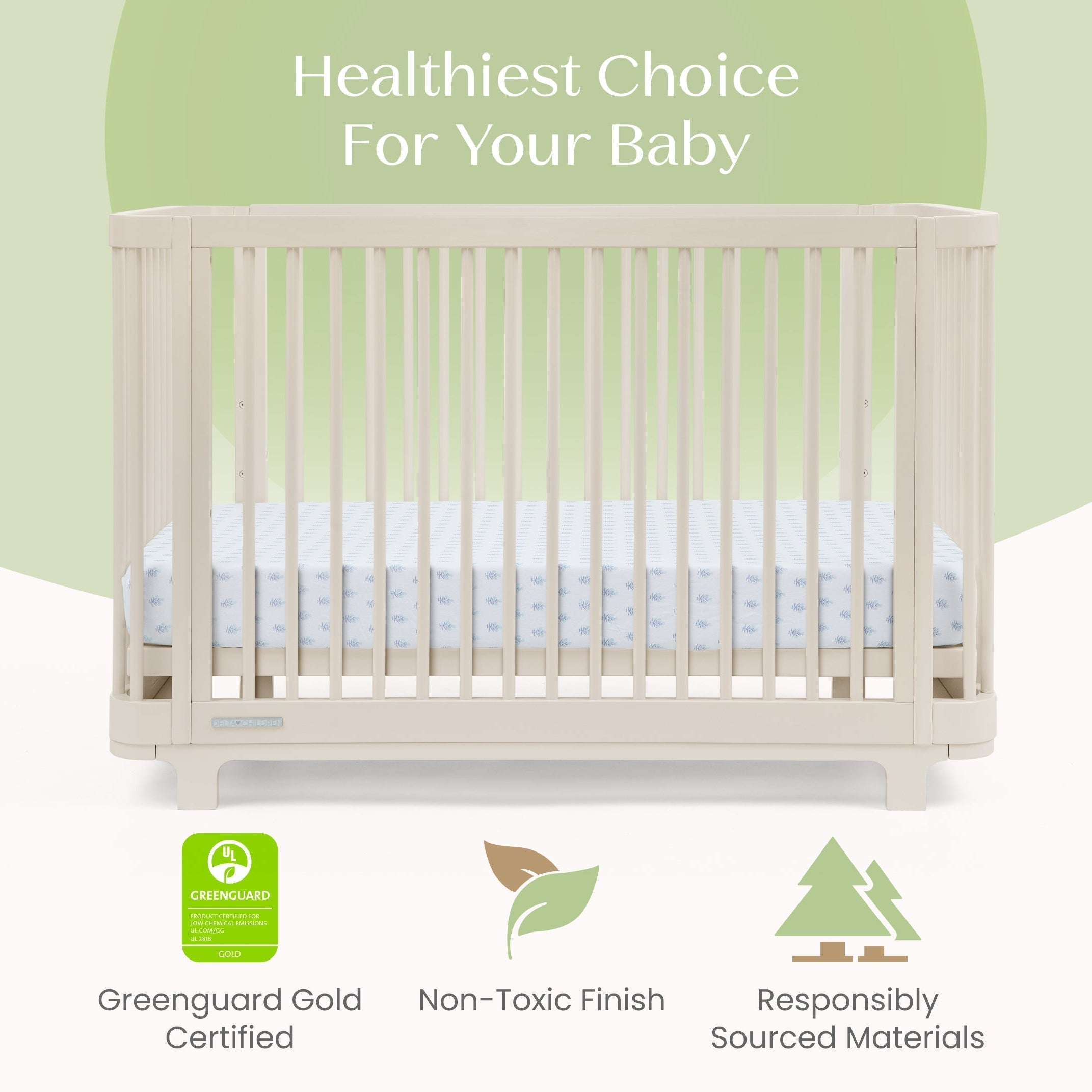 Delta Children Nest 4-in-1 Convertible Crib