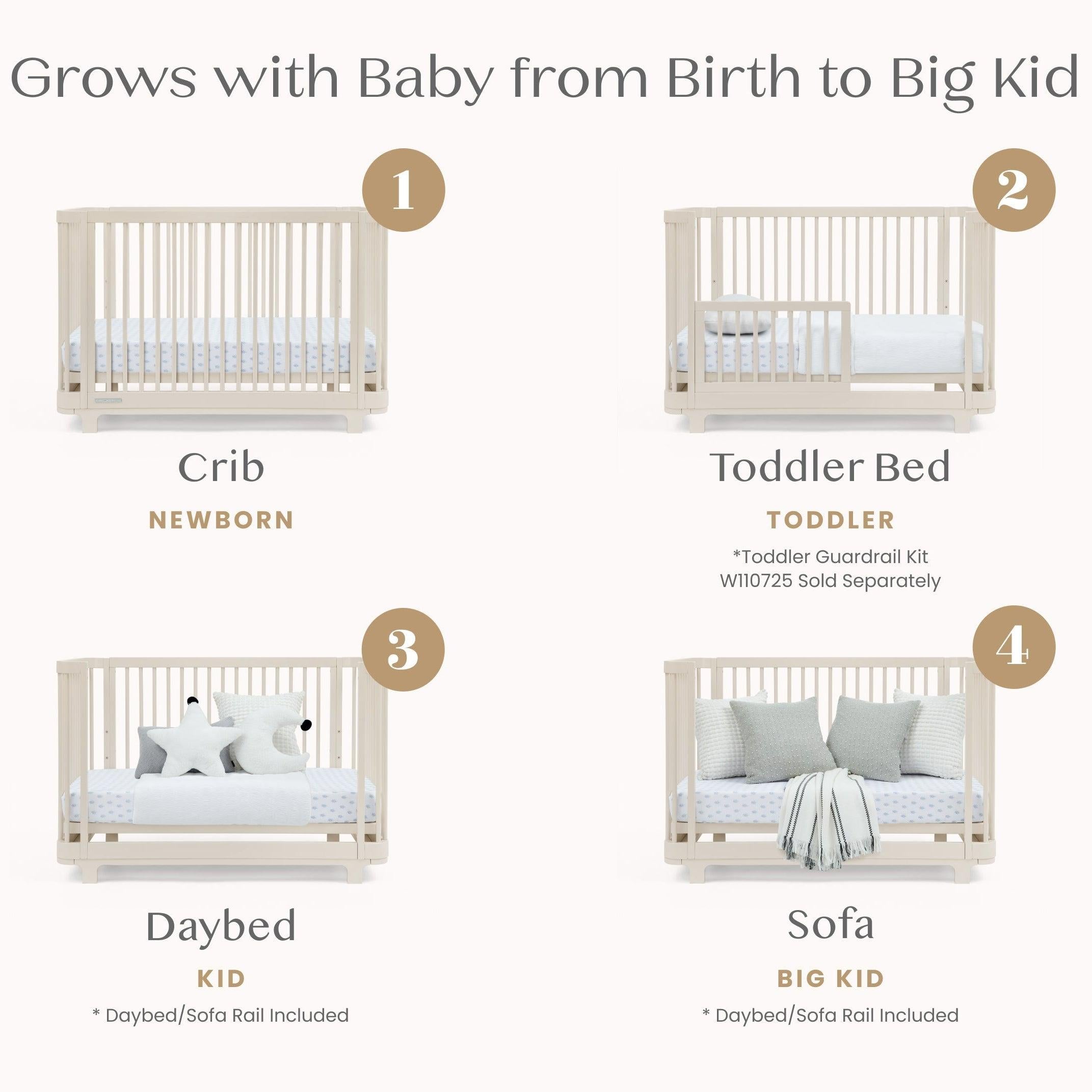 Delta Children Nest 4-in-1 Convertible Crib