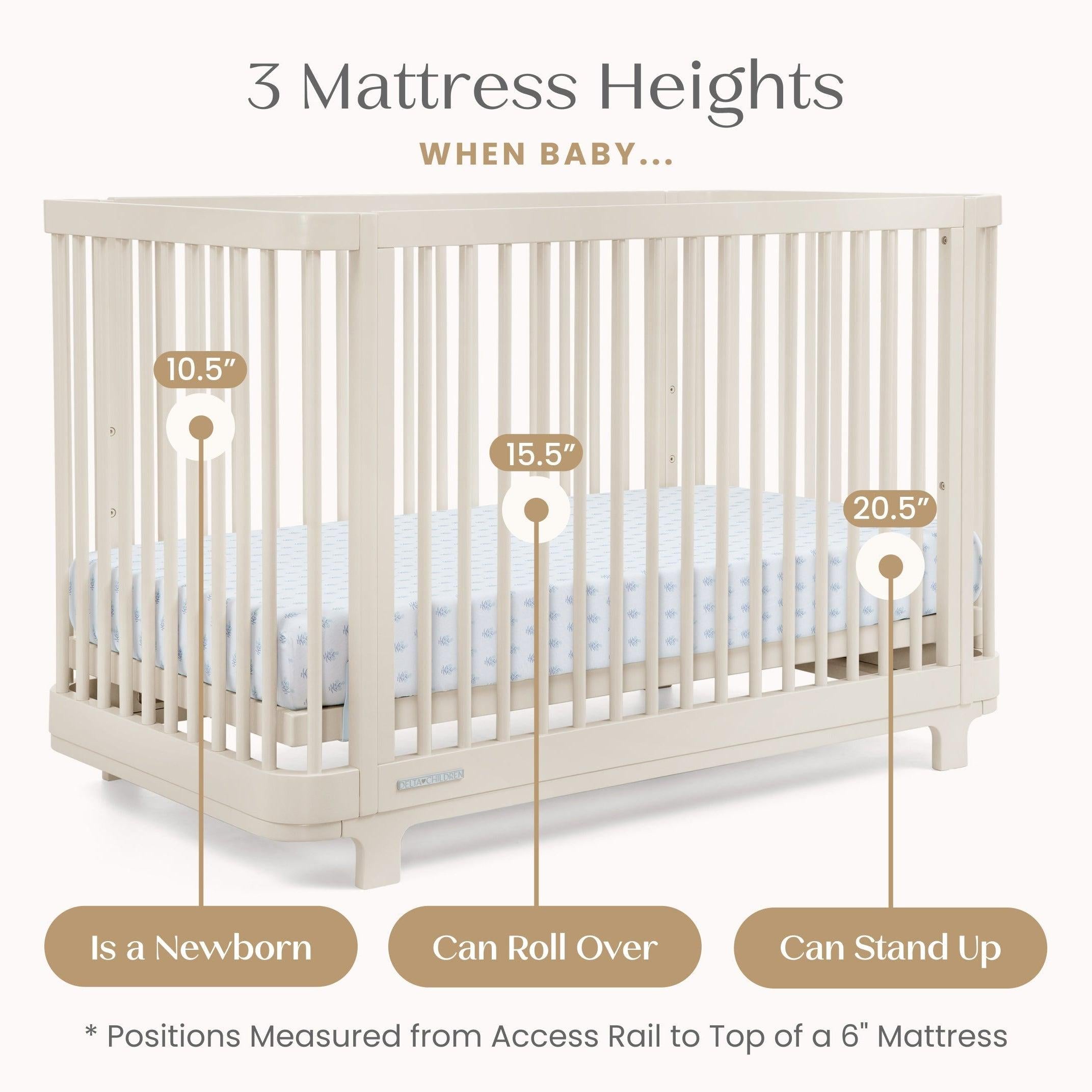 Delta Children Nest 4-in-1 Convertible Crib