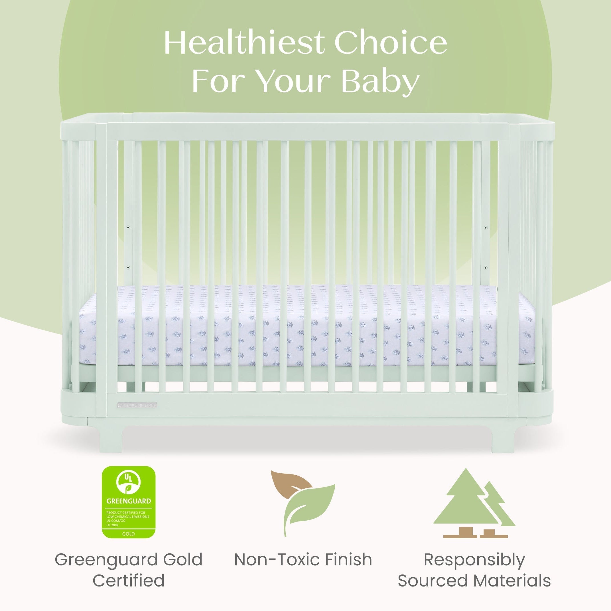 Delta Children Nest 4-in-1 Convertible Crib