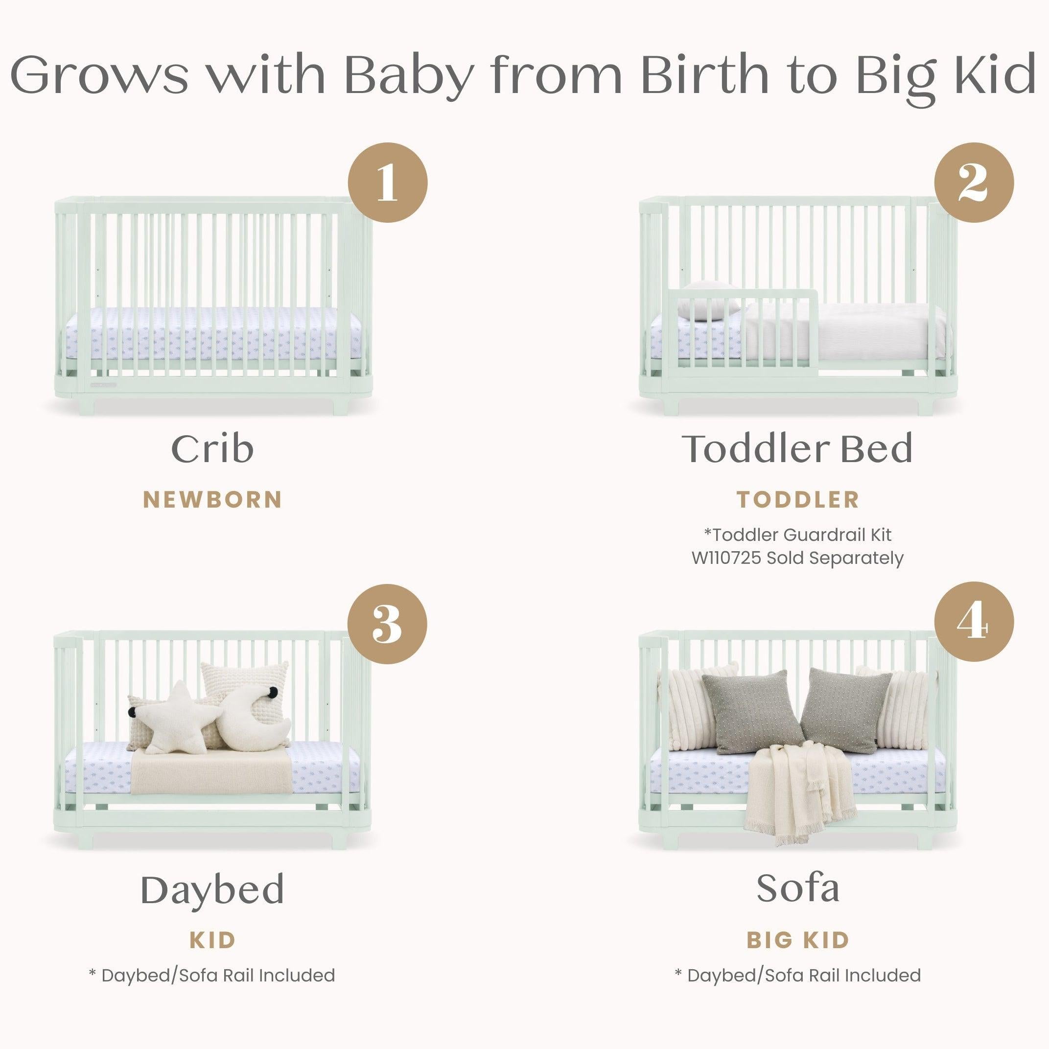 Delta Children Nest 4-in-1 Convertible Crib