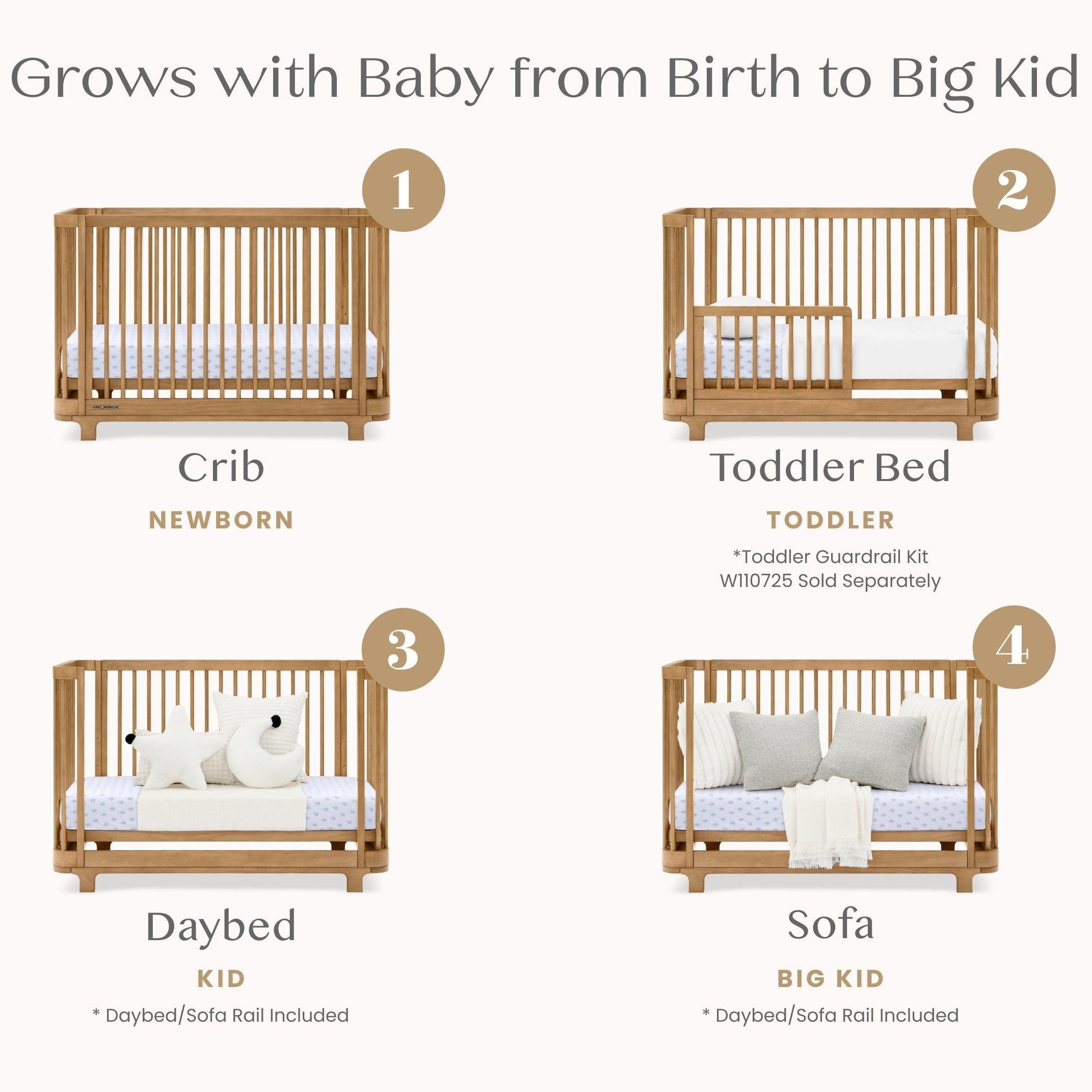 Delta Children Nest 4-in-1 Convertible Crib