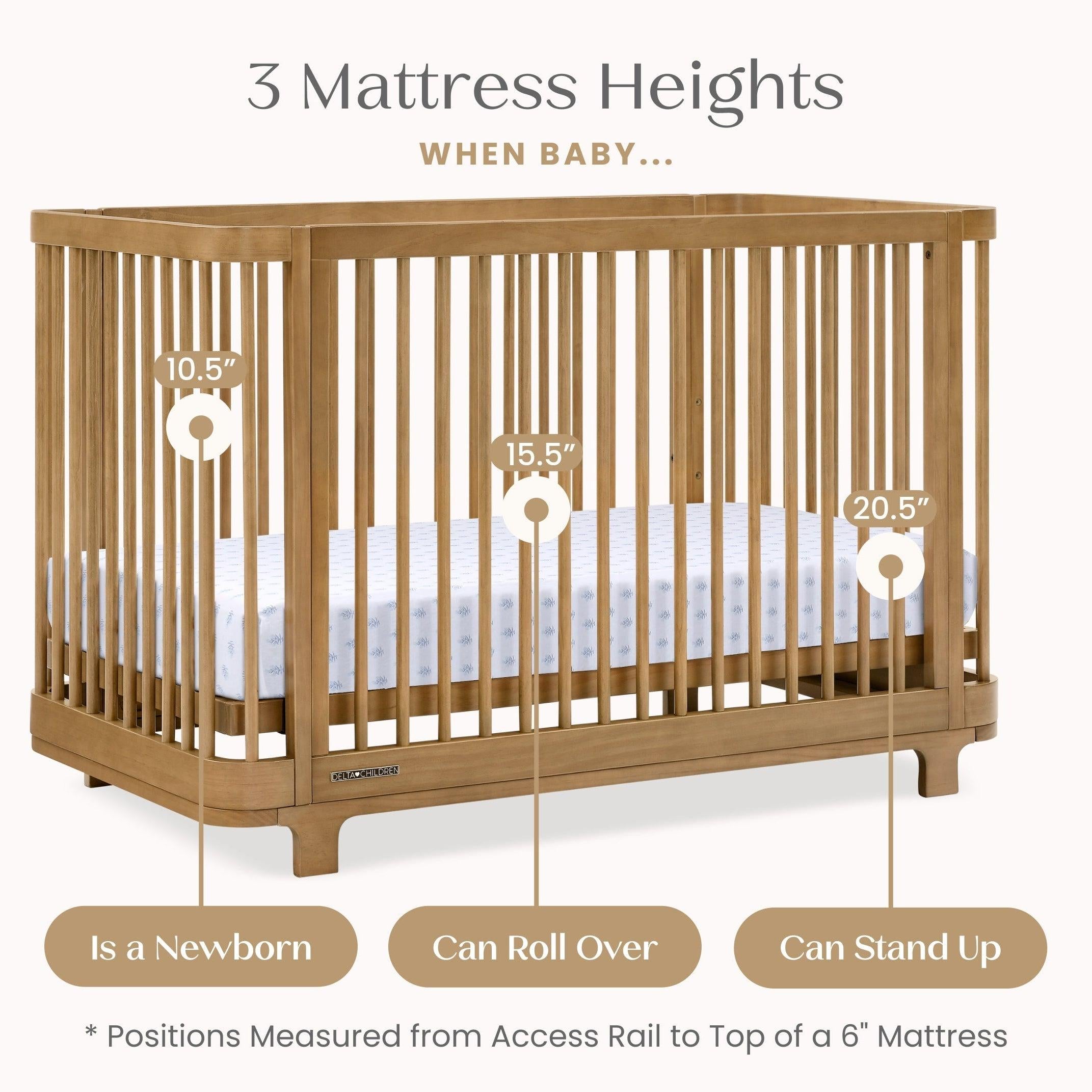 Delta Children Nest 4-in-1 Convertible Crib