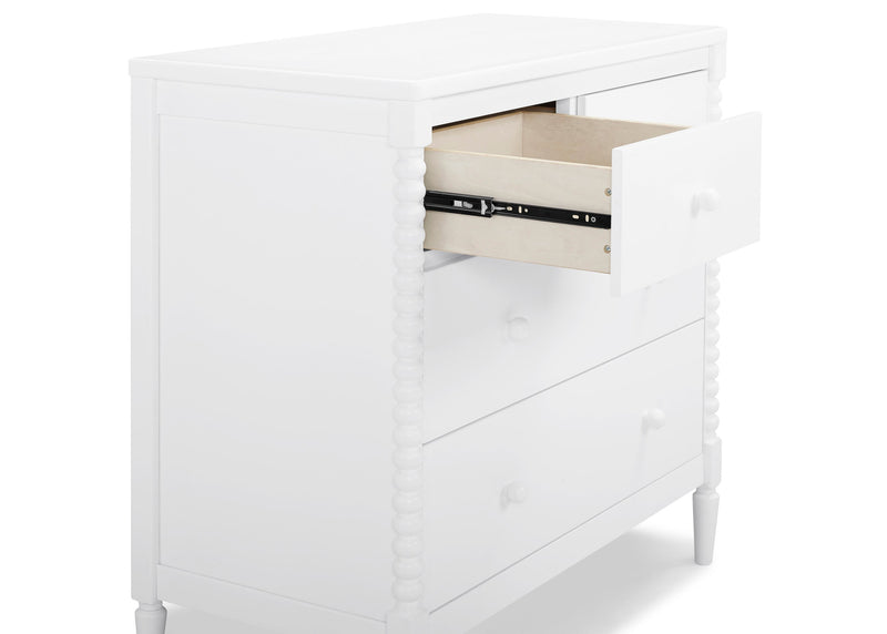 Delta Children Saint 4 Drawer Dresser with Changing Top and Interlocking Drawers (RTA)