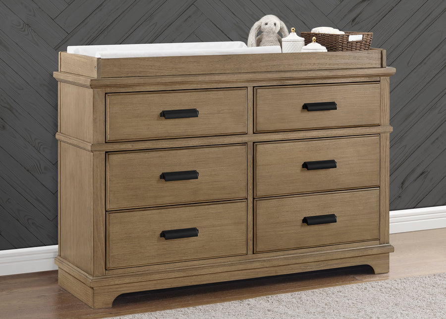 Delta Children Asher 6 Drawer Dresser with Changing Top Crib & Kids