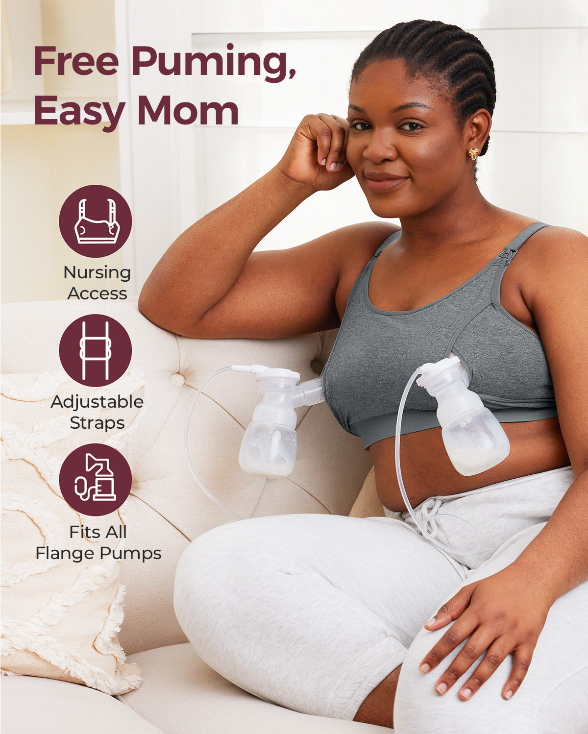 Momcozy The Original: Our Basic Pumping Bra (YN08)