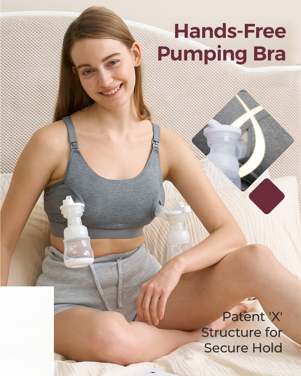 Momcozy The Original: Our Basic Pumping Bra (YN08)