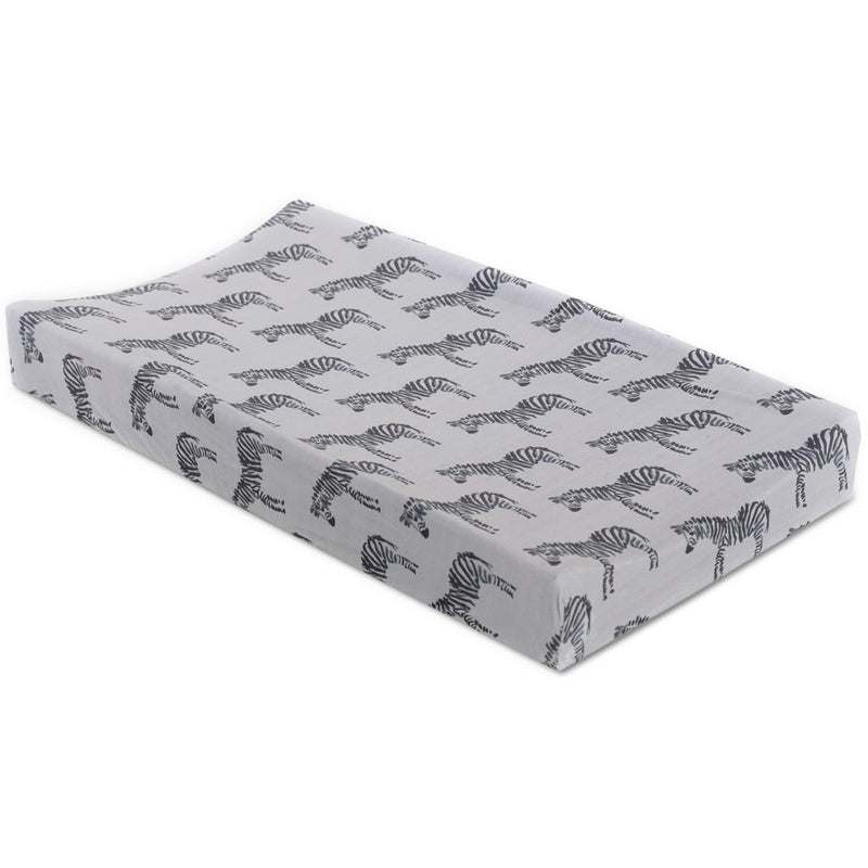 Oilo Zebra Jersey Changing Pad Cover
