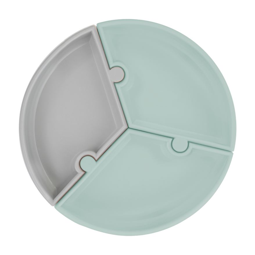 PUZZLE Stay-Put Suction Detachable Silicone Plate