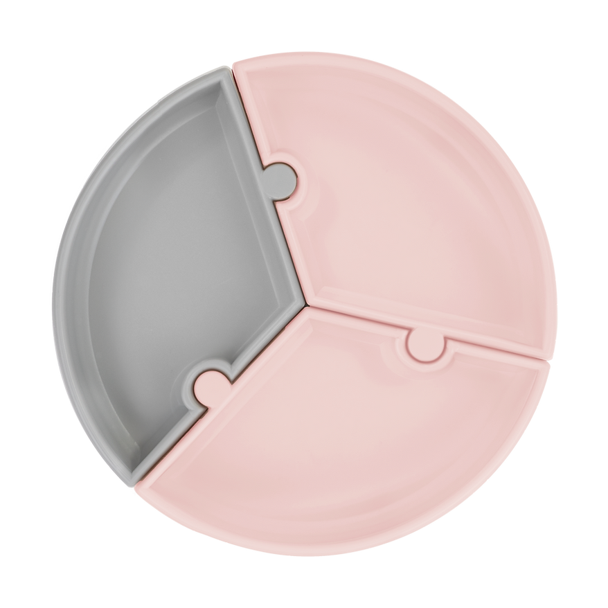 PUZZLE Stay-Put Suction Detachable Silicone Plate