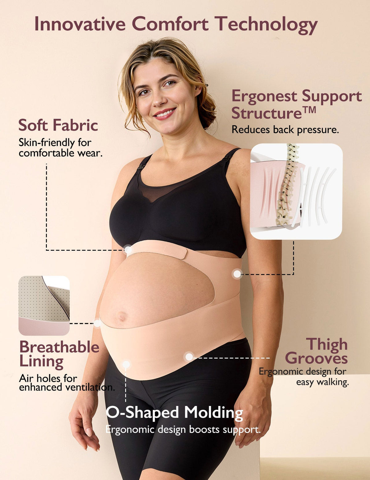 Momcozy BumpEase Ergonest Maternity Belly Band