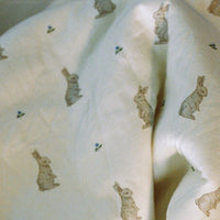Oilo Bunny & Lily of the Valley Jersey Swaddle Blanket Set