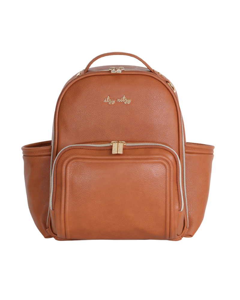 Cognac Itzy Mini Plus™ Backpack Diaper Bag