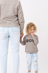 BOY Chenille Sweatshirt - Flat Gray