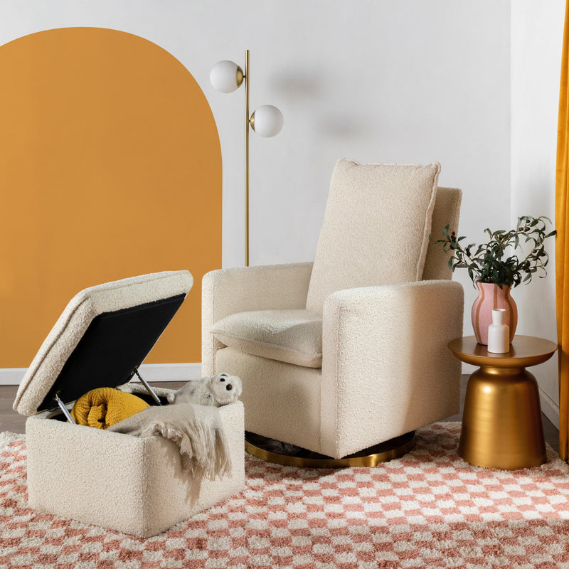 Babyletto Cali Storage Ottoman in Boucle