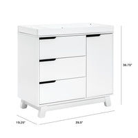 Babyletto Hudson 3-Drawer Changer Dresser with Removable Changing Tray