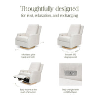 Namesake Crewe Electronic Recliner and Swivel Glider