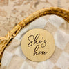 She's Here Birth Announcement Sign