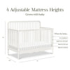Namesake Liberty 4-in-1 Convertible Spindle Crib