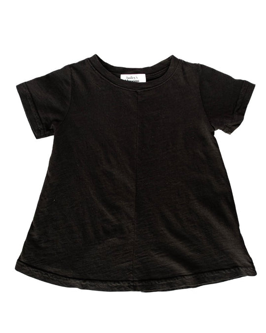Bailey's Blossom- Catalina T-Shirt Dress- Black