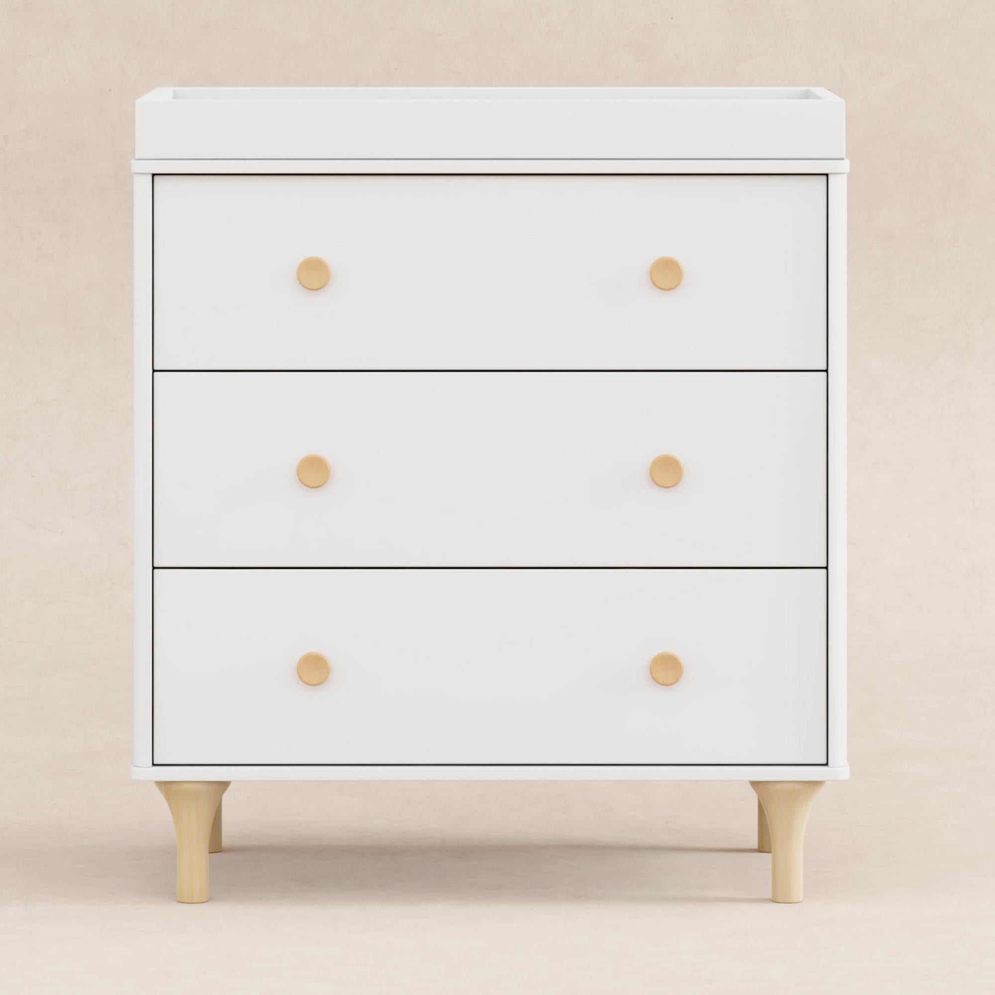 Babyletto Lolly 3-Drawer Changer Dresser with Removable Changing Tray (RTA)