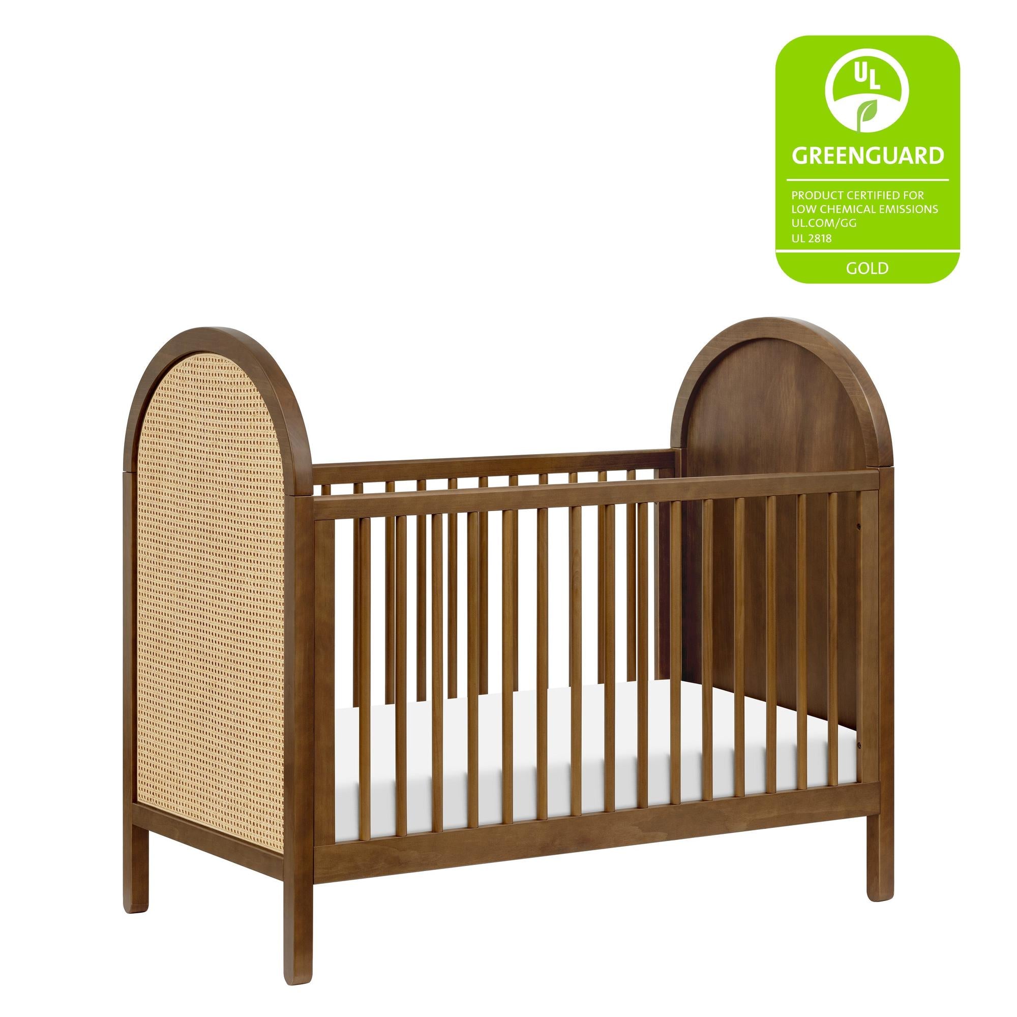Babyletto Bondi Cane 3-in-1 Convertible Crib with Toddler Bed Conversion Kit