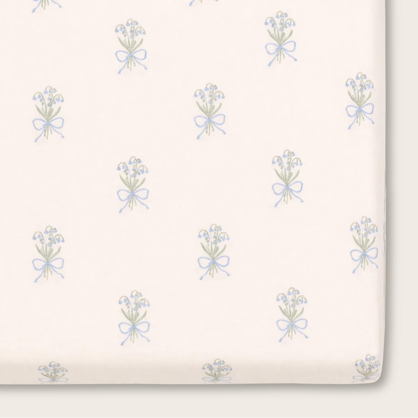 Oilo Lily of the Valley Crib Sheet