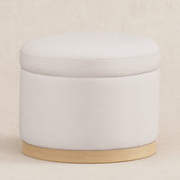 Babyletto Naka Storage Ottoman in Eco-Performance Fabric | Water Repellent & Stain Resistant