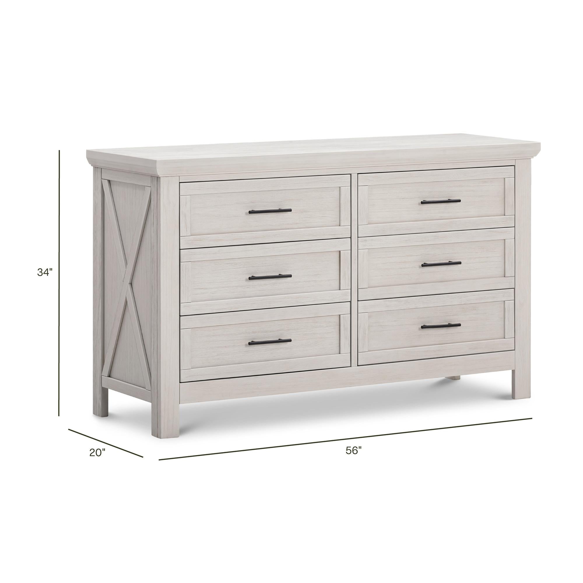 namesake dresser Tanner 6-Drawer Juvenile Shop so you can spend less time building and more time enjoying your family Monogram by Namesake Newbern 6-Drawer