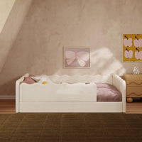 Babyletto Rizo Montessori-Inspired Full Floor Bed with Guardrails