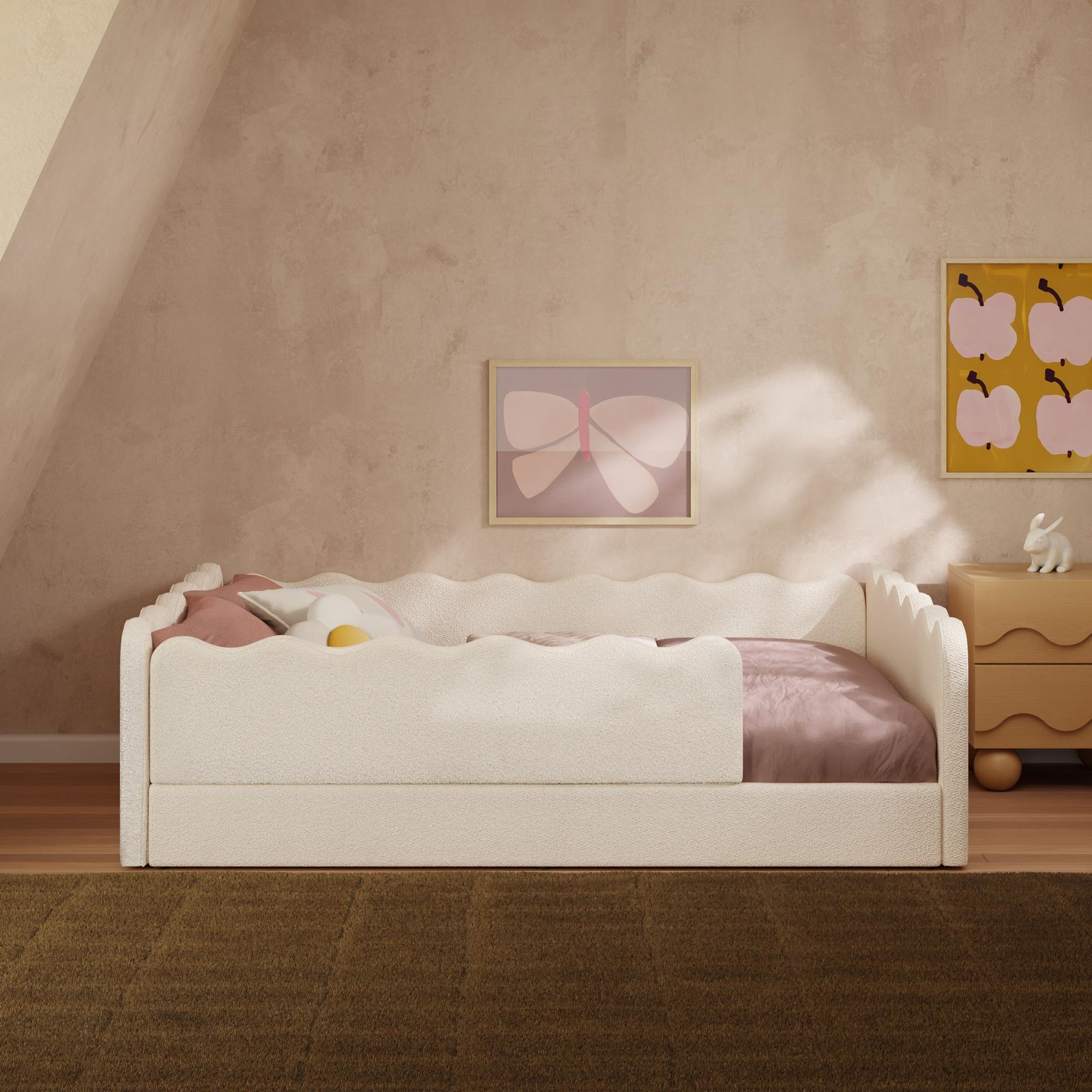 Babyletto Rizo Montessori-Inspired Full Floor Bed with Guardrails