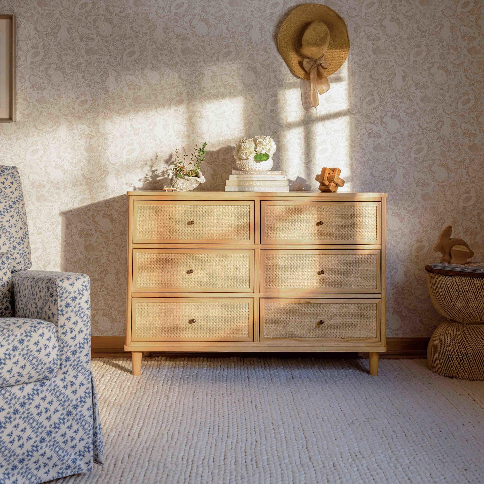 namesake dresser Namesake Marin with Cane 6-Drawer Dresser – Crib & Kids