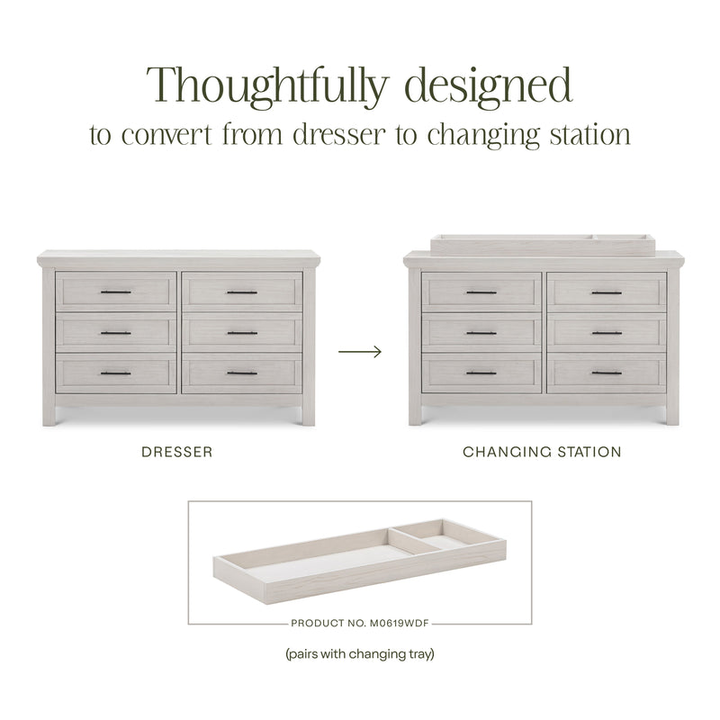 Monogram by Namesake Emory Farmhouse 6-Drawer Dresser